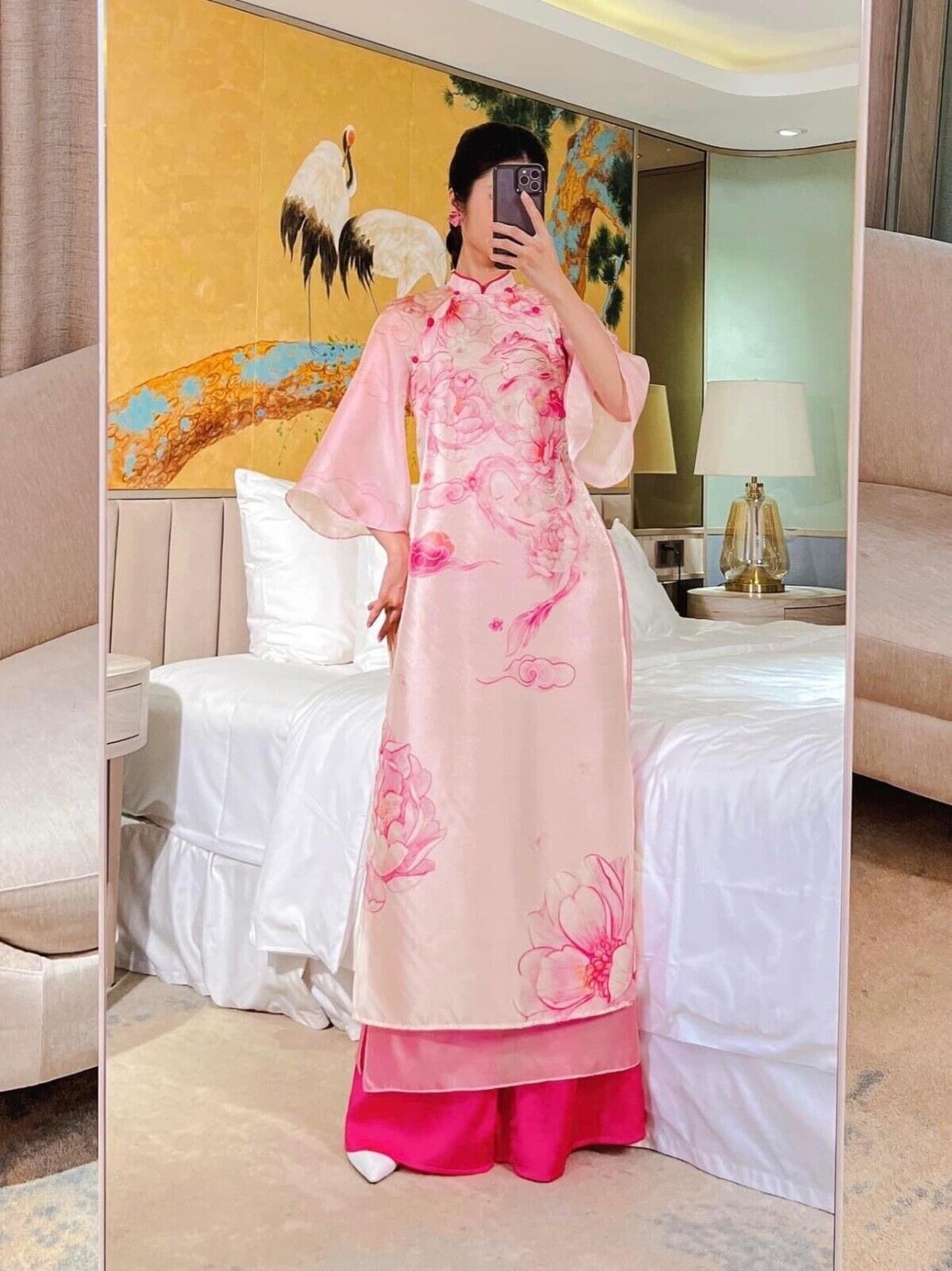 Vietnamese modern ao dai for women - Ao dai cach tan