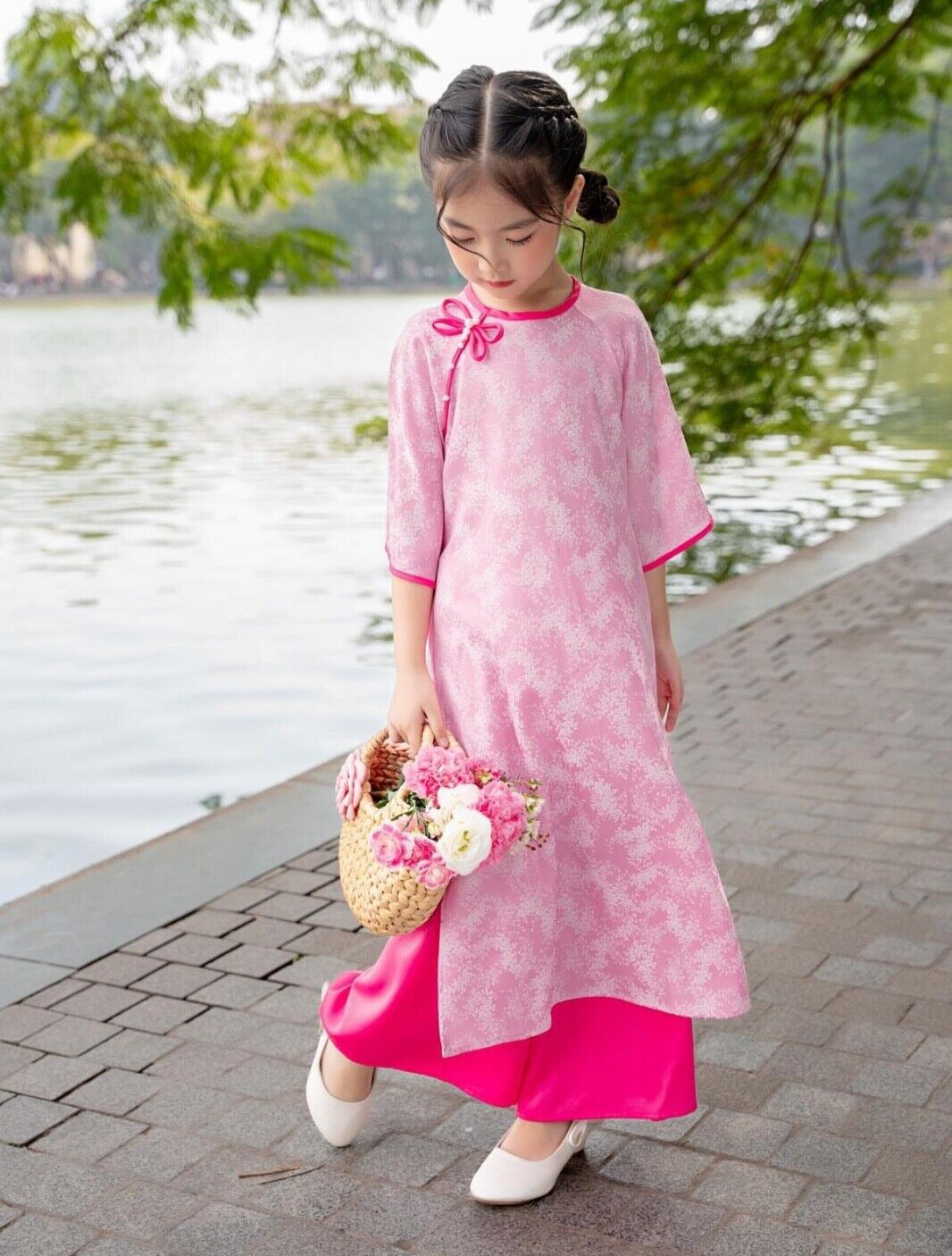 GIRL TRADITIONAL VIETNAMESE AO DAI 1-16Y