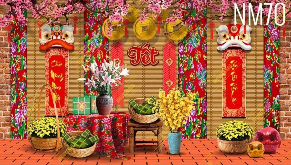 Tet- Lunar New Year backdrop