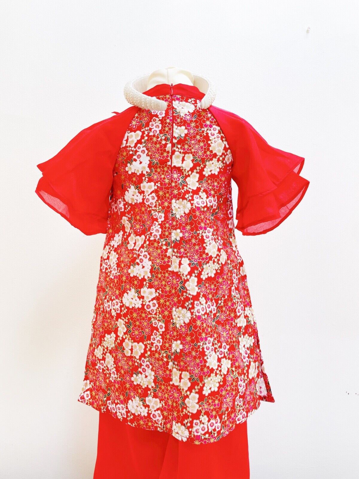 Vietnamese Ao dai for kids, girls 2-11Y