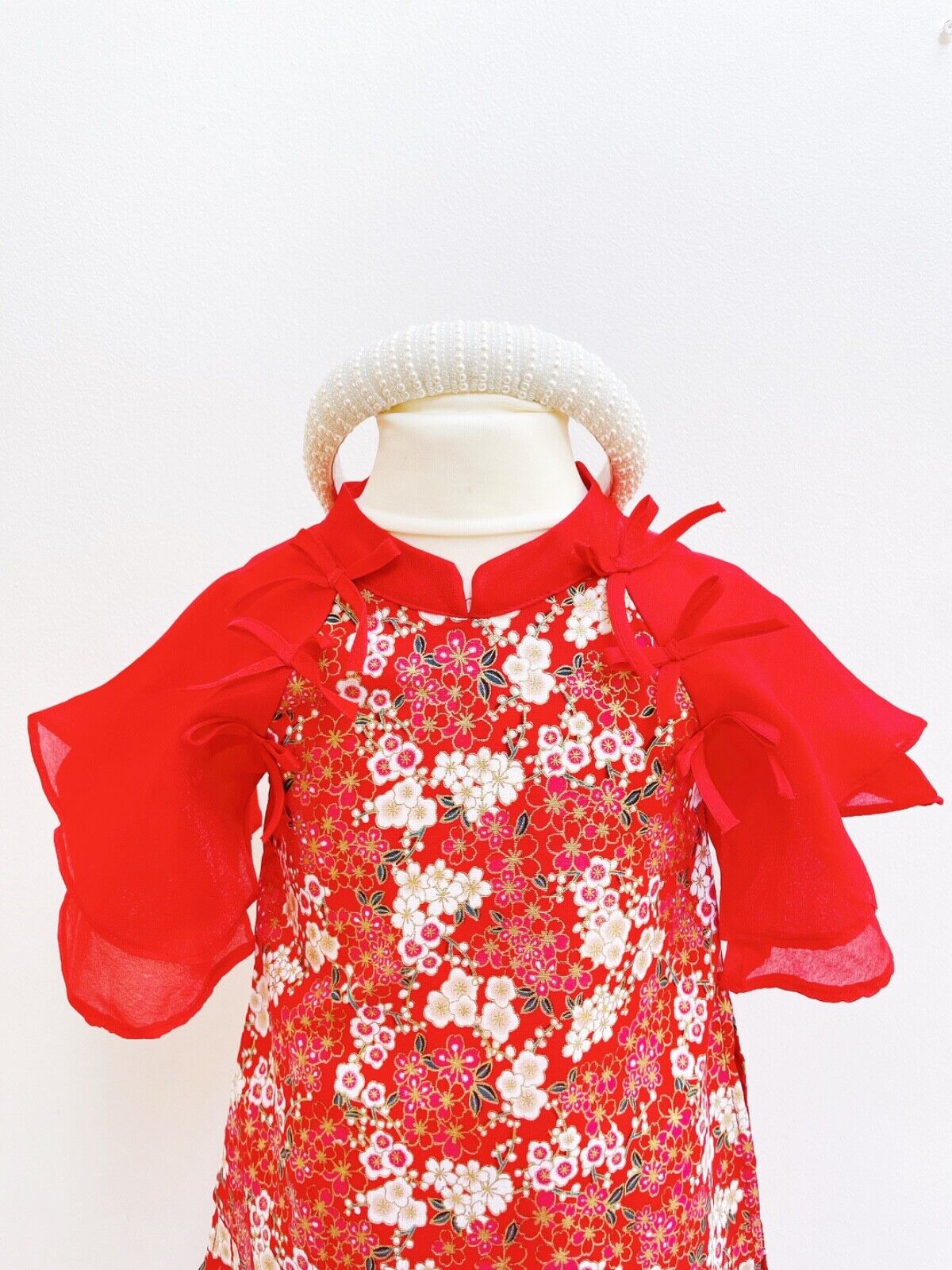 Vietnamese Ao dai for kids, girls 2-11Y