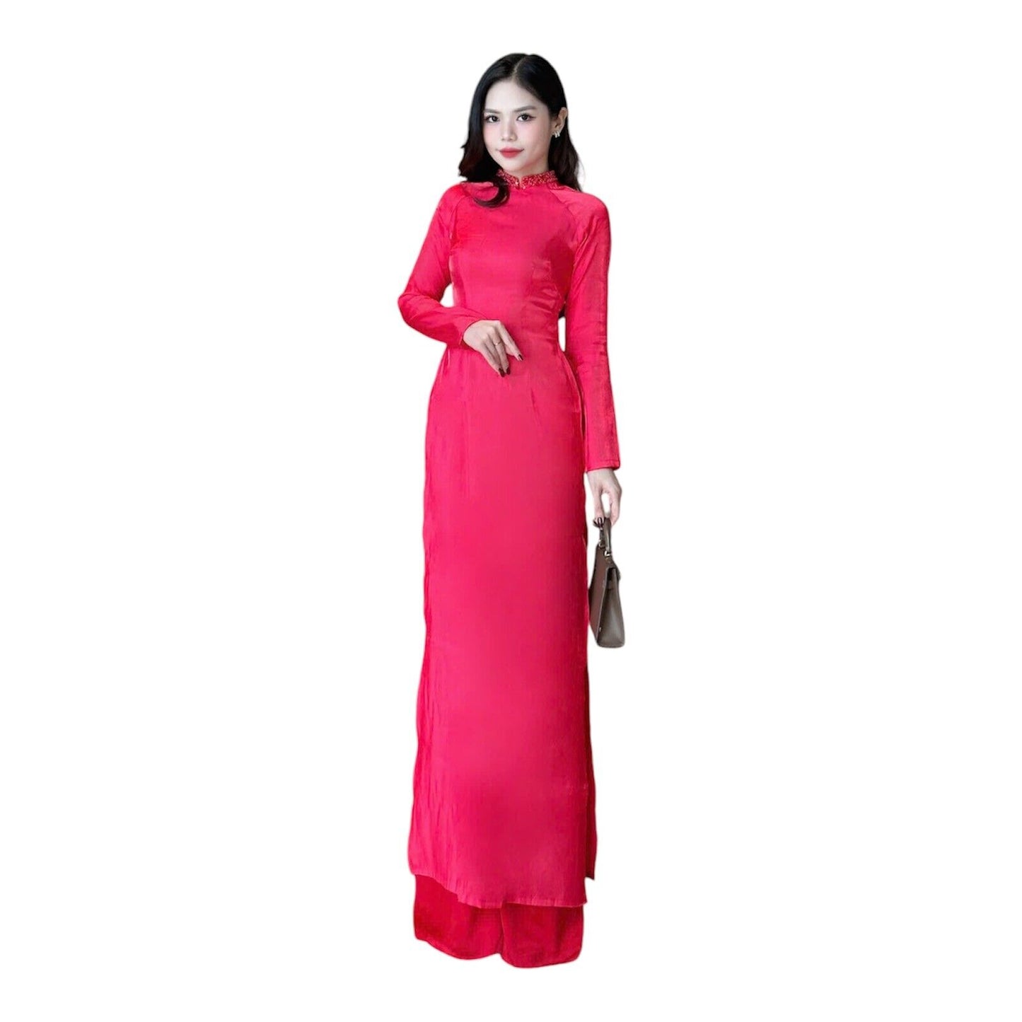 Luxury gradient silk Ao dai S-5XL