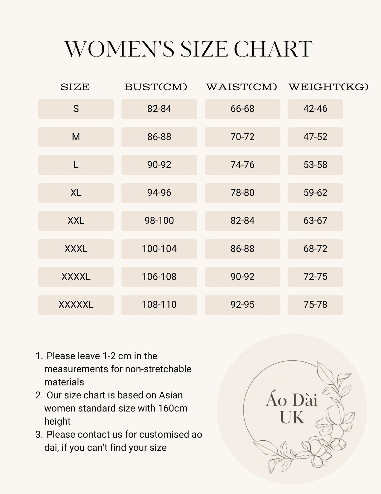 Traditional pure silk Ao dai with pring bird and rose print- Ao dai truyen thong - Vietnamese traditional dress for women