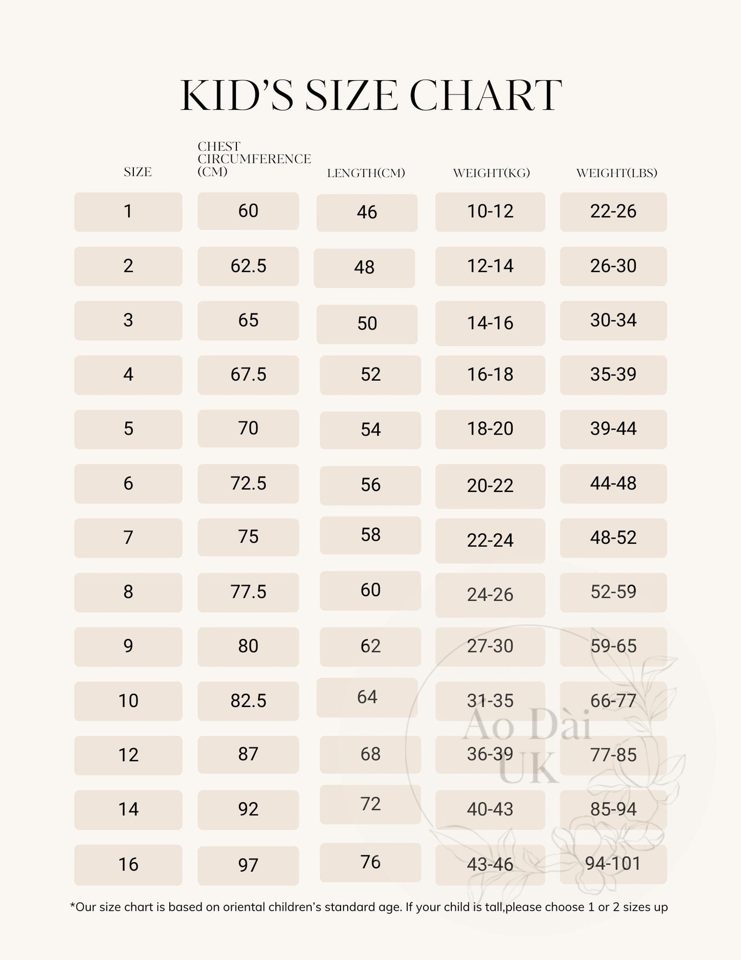 Ao dai for girl kid 2-11Y - Ao dai cach tan