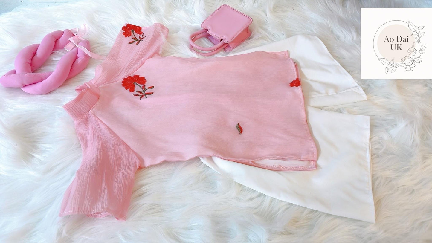 Baby, infant, newborn ao dai for girls- baby first ao dai