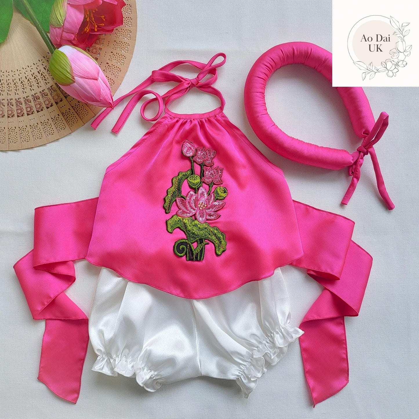 Baby, infant, newborn yem dao for girls- baby first ao dai