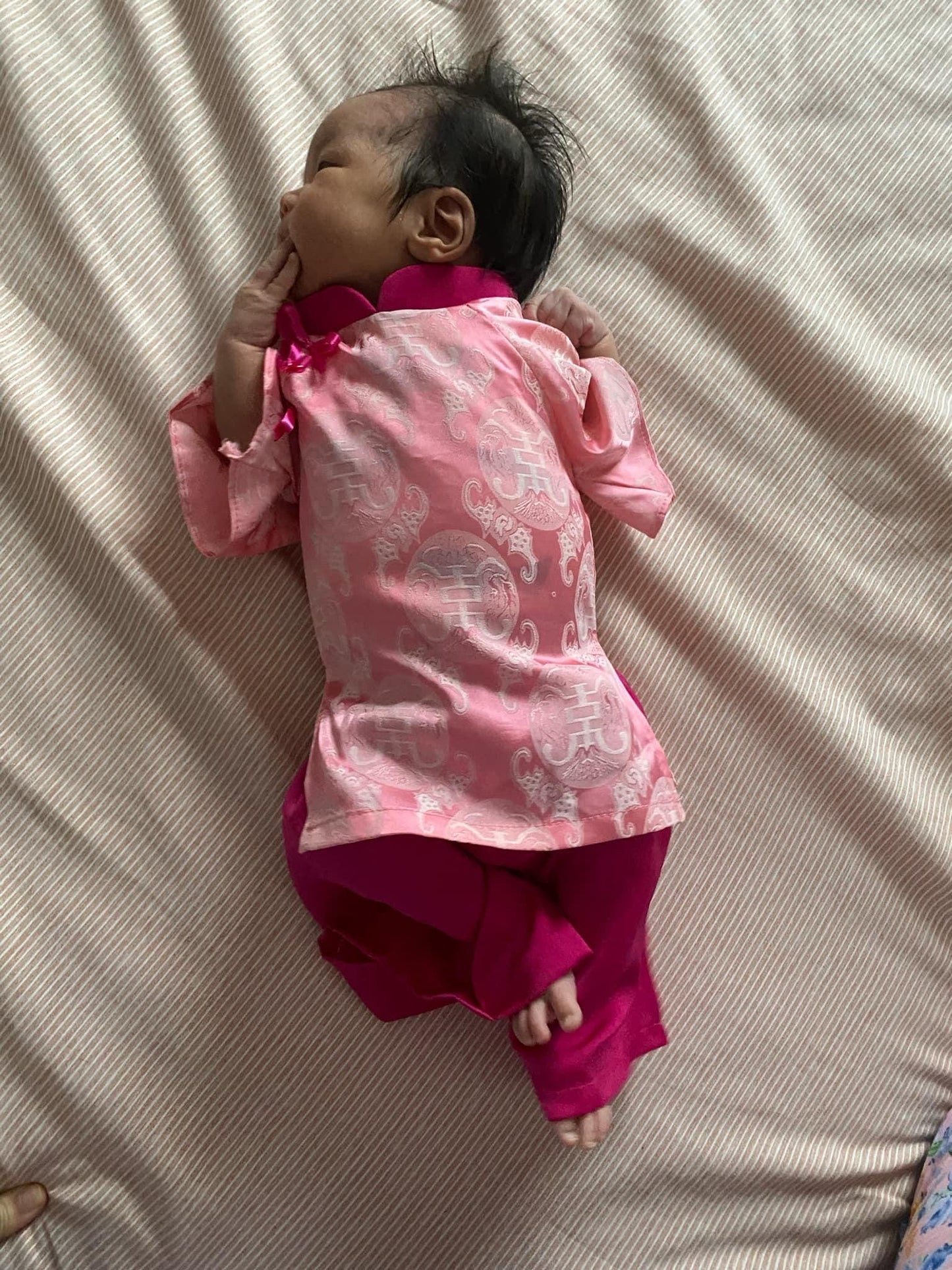 Ao dai and headband for baby, girl, infant, newborn, toddler - baby first ao dai