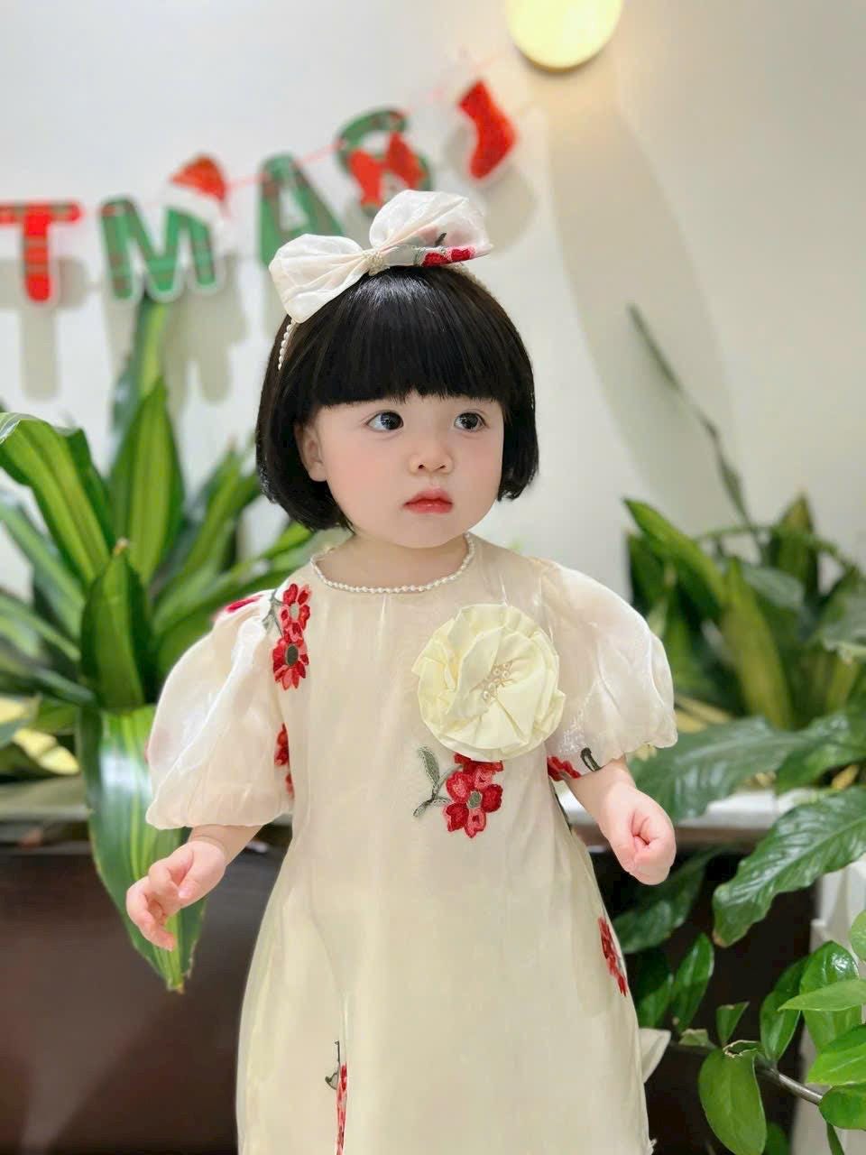 Baby, infant, newborn ao dai for girls- baby first ao dai