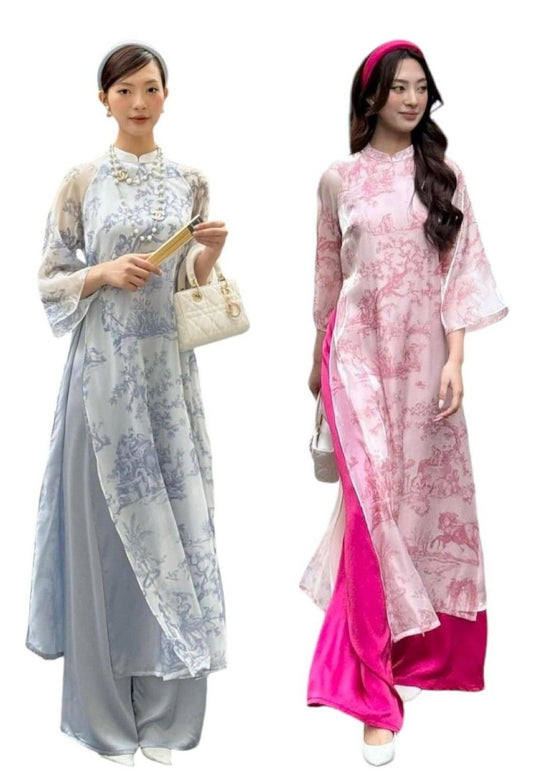 Ao dai loose fit - Ao dai big size, over size