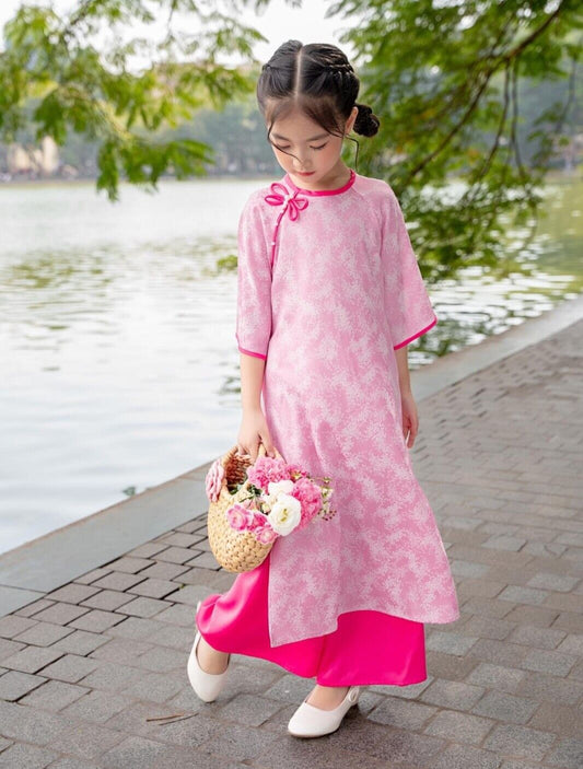 GIRL TRADITIONAL VIETNAMESE AO DAI 1-16Y