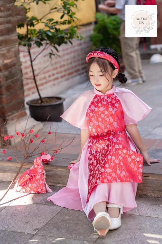 GIRL AO DAI 1-16Y VIETNAMESE TRADITIONAL CLOTHES FOR KIDS