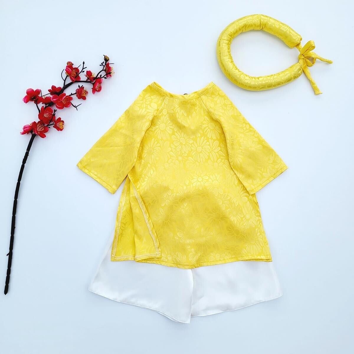 NEWBORN BABY, INFANT GIRL TRADITIONAL SILK AO DAI