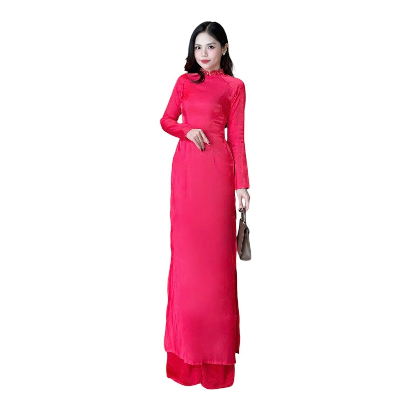 Luxury gradient silk  Ao dai S-5XL