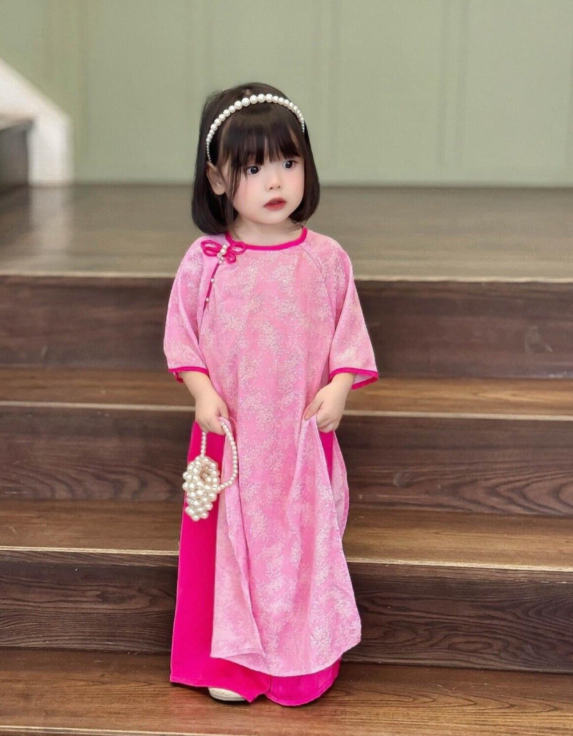 GIRL TRADITIONAL VIETNAMESE AO DAI 1-16Y