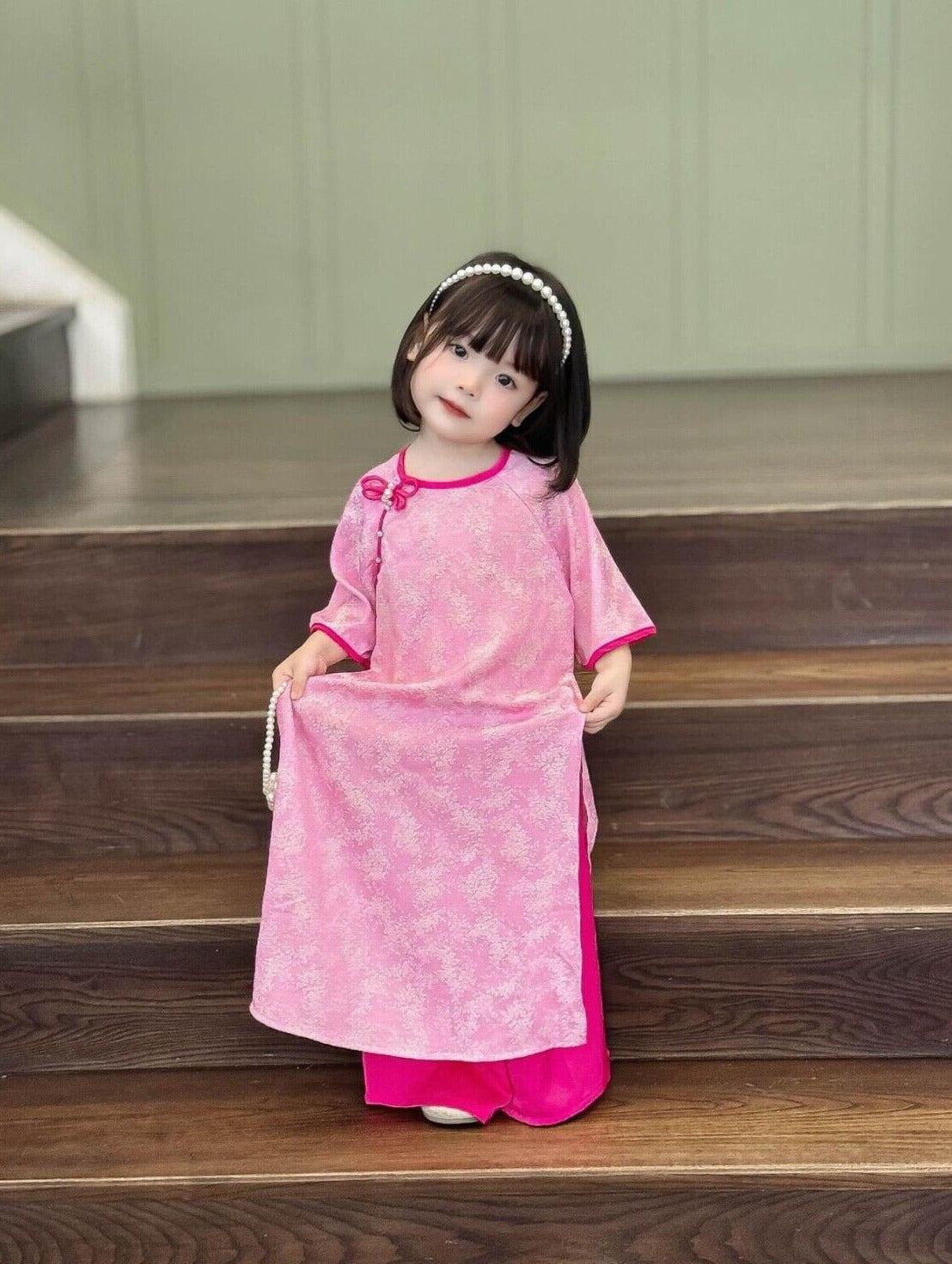 GIRL TRADITIONAL VIETNAMESE AO DAI 1-16Y