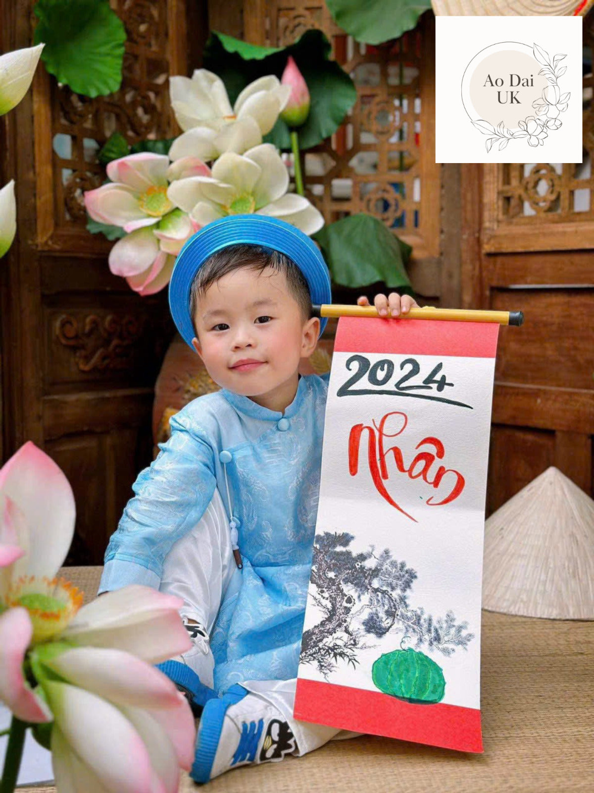 Boy And Girl Baby Infant Toddler Mulberry silk Ao Dai