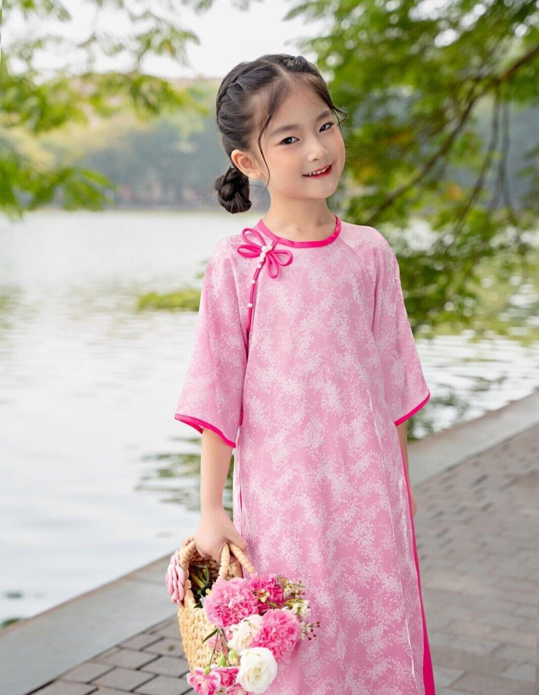 GIRL TRADITIONAL VIETNAMESE AO DAI 1-16Y