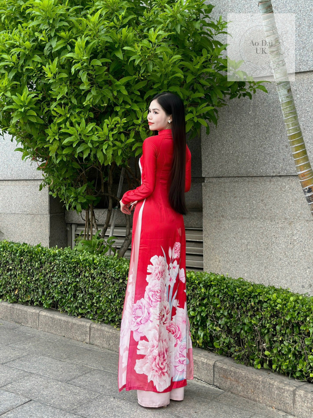 Traditional silk Ao dai - Ao dai truyen thong - Vietnamese traditional dress