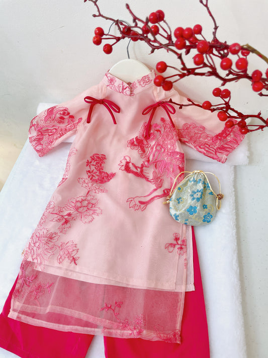 Girl Ao dai- Vietnamese modern Ao dai for girls, kids