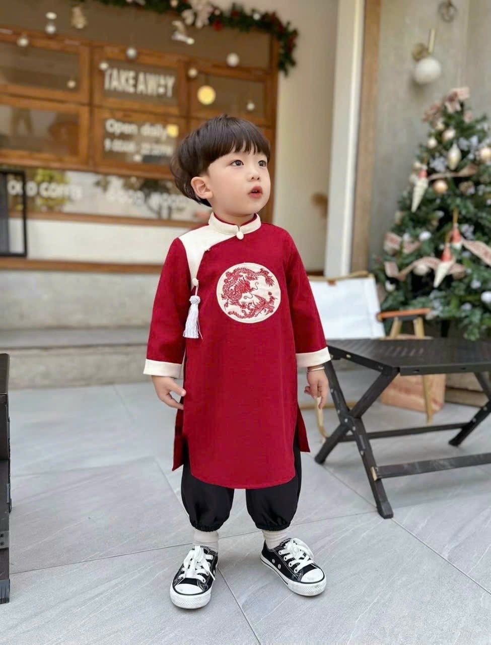 Vietnamese áo dài for boy- Ao dai cach tan