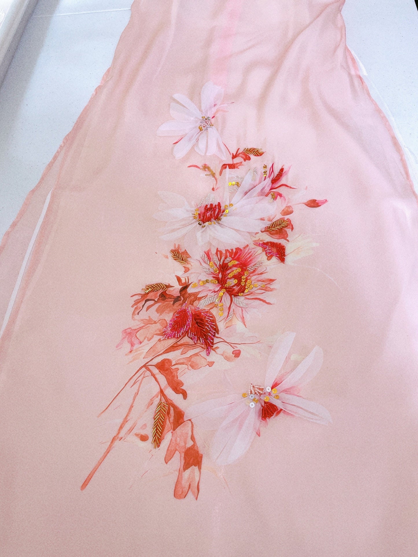 Women and kid ao dai- Ao dai cach tan- Mom and kid matching