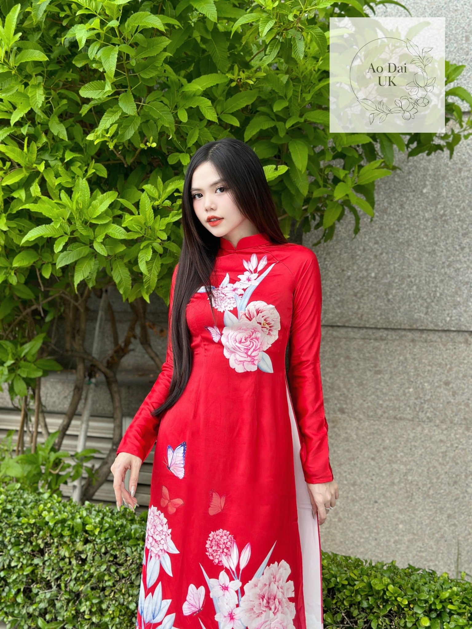 Traditional silk Ao dai - Ao dai truyen thong - Vietnamese traditional dress for women