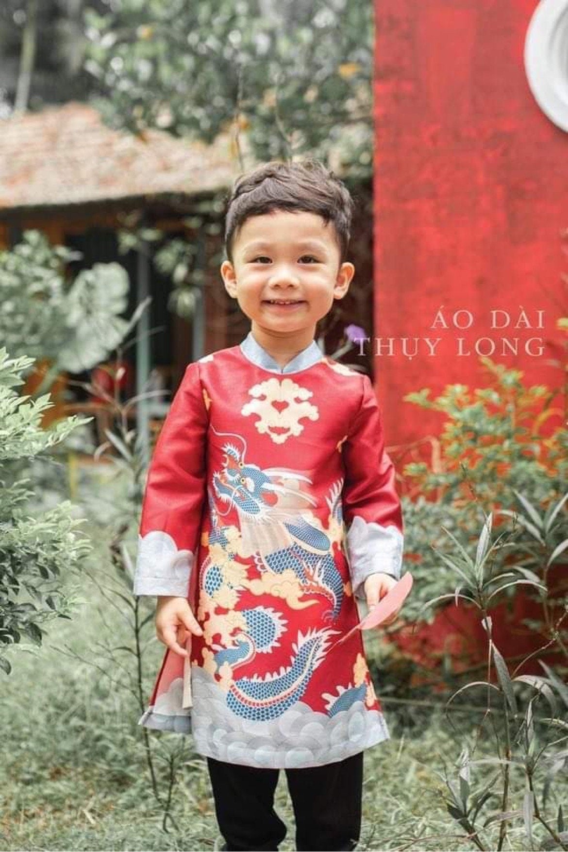 Vietnamese áo dài for boys, teen - Ao dai cach tan