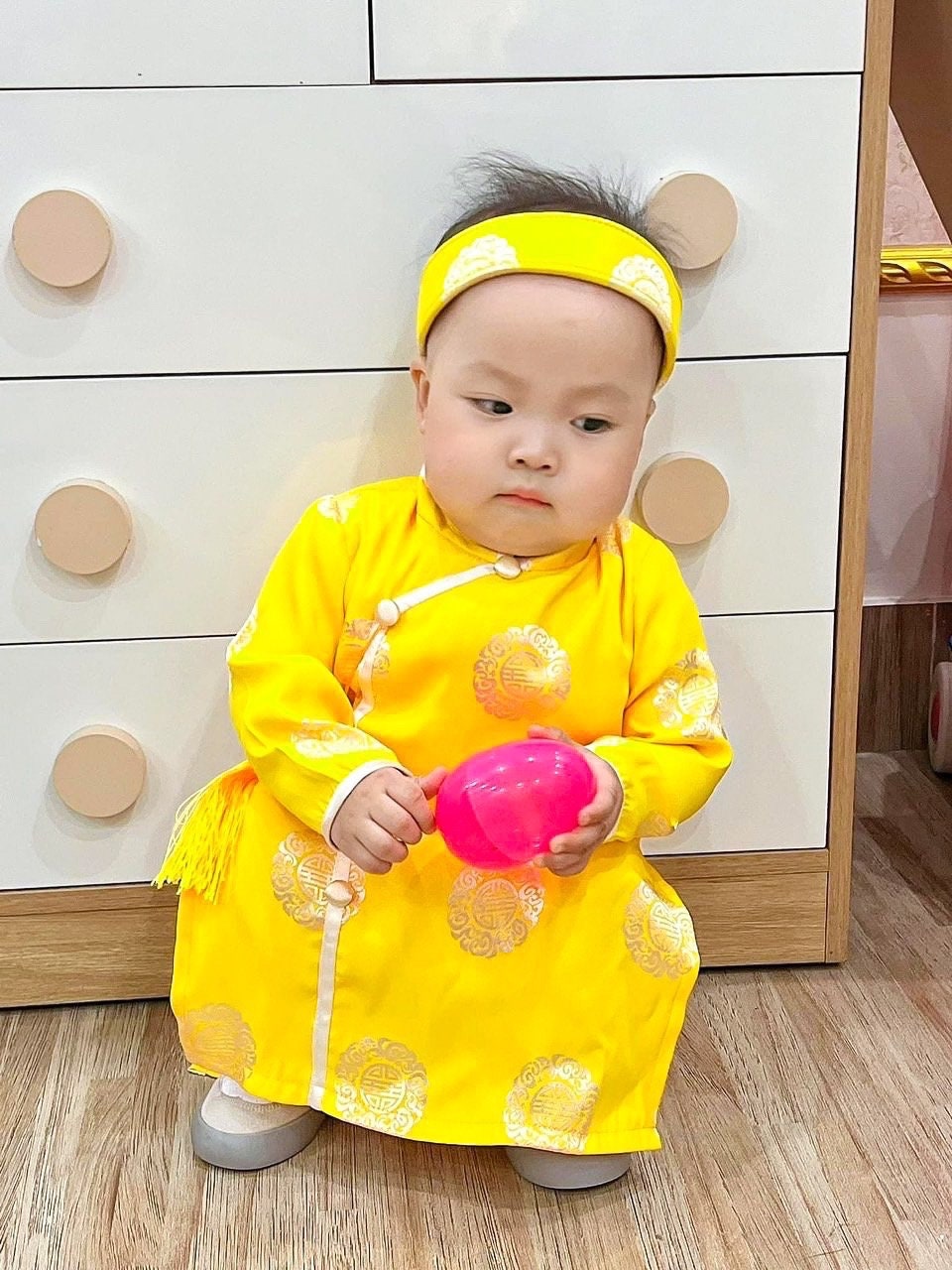 Baby, infant, newborn ao dai for boys- baby first ao dai