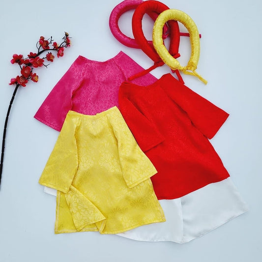 Baby, infant, newborn ao dai for girls- baby first ao dai