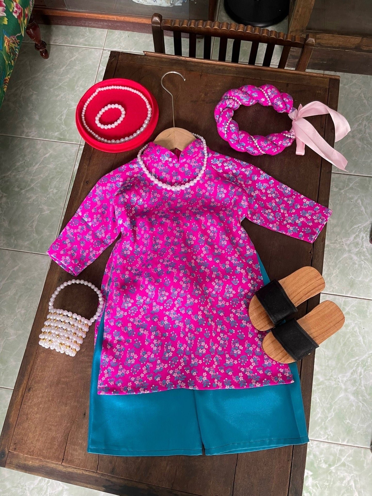 Thai Tuan Baby, infant, newborn ao dai for girls- baby first ao dai