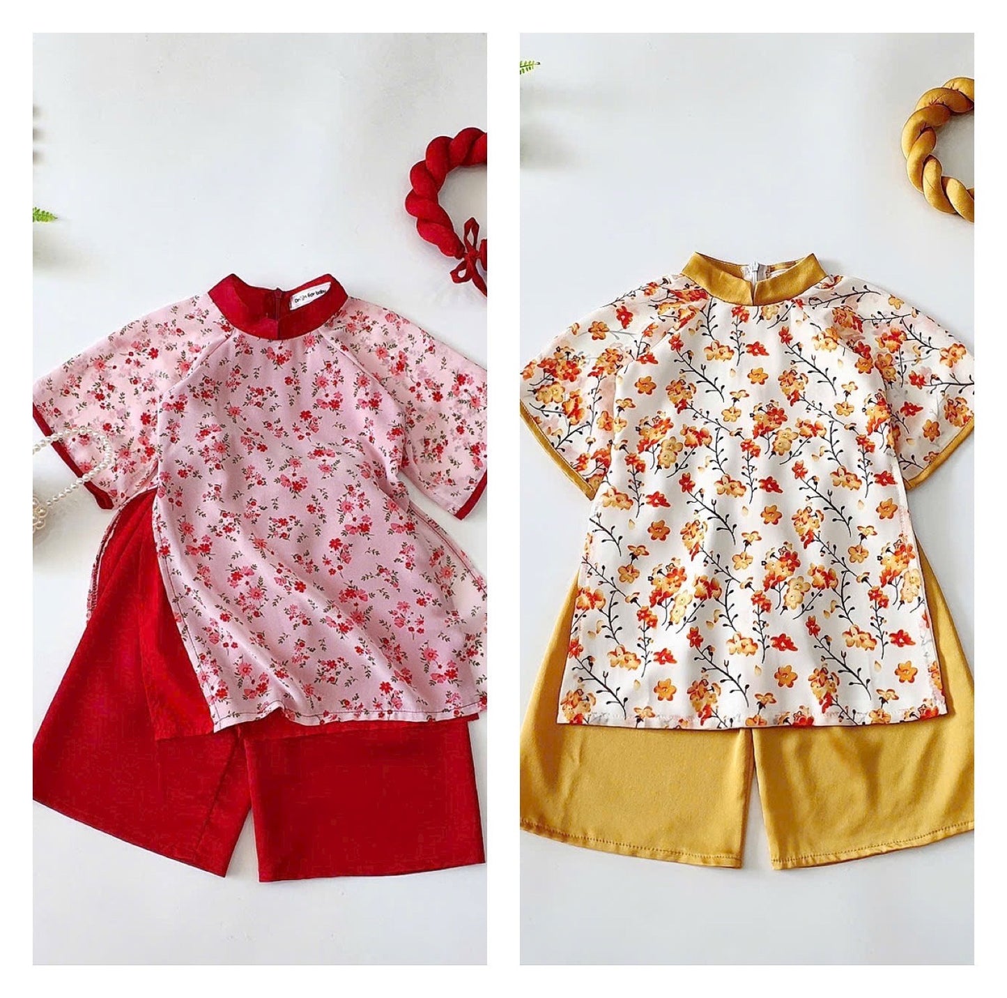 Baby, infant, newborn, toddler, kid, girl ao dai - baby first ao dai