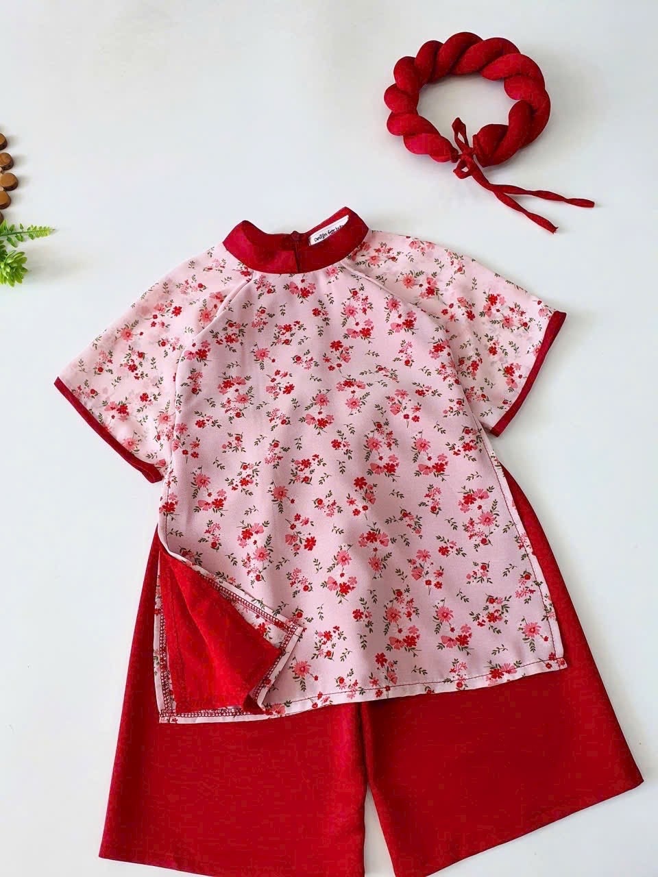 Baby, infant, newborn, toddler, kid, girl ao dai - baby first ao dai