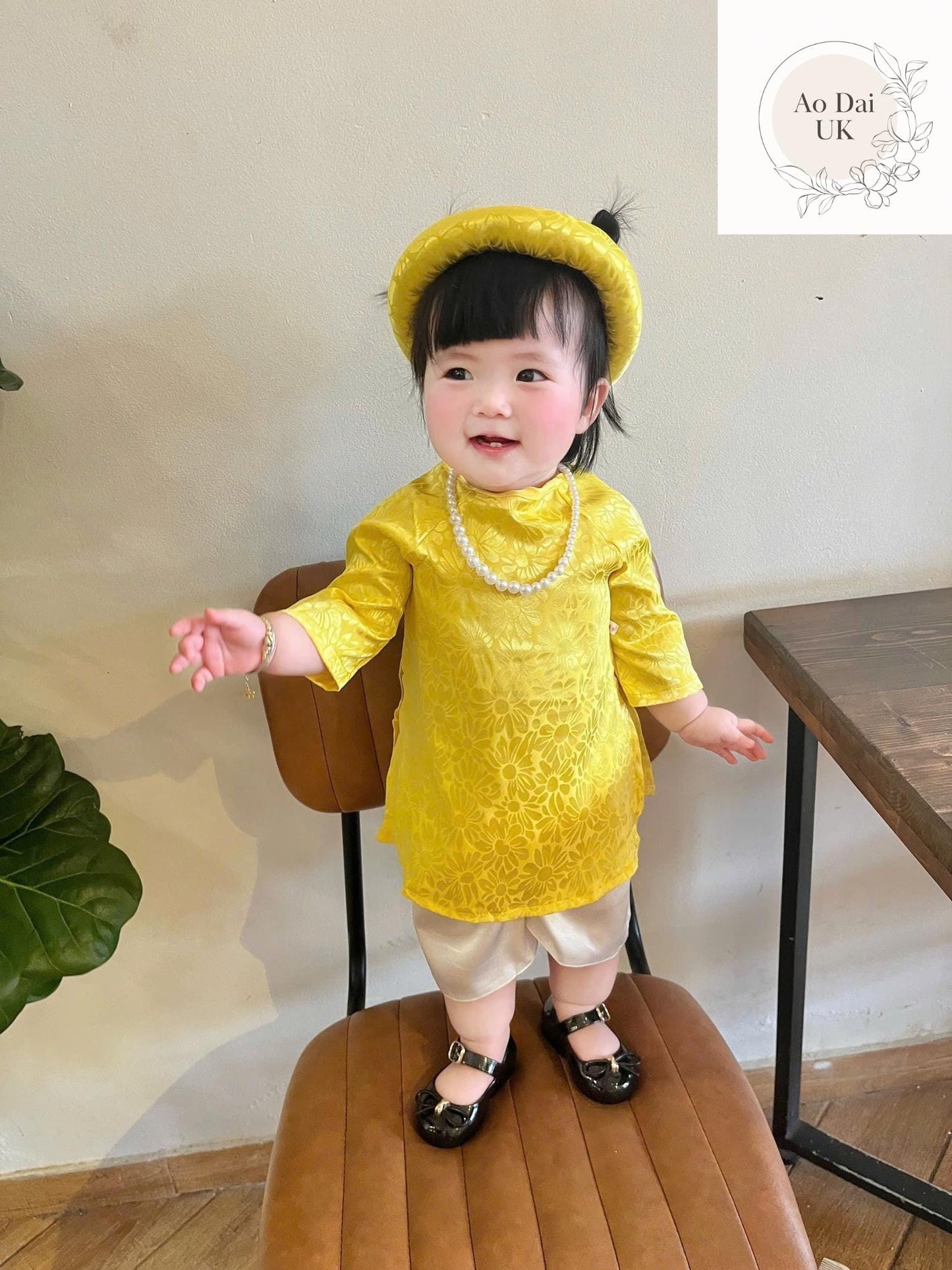 Baby, infant, newborn ao dai for girls- baby first ao dai