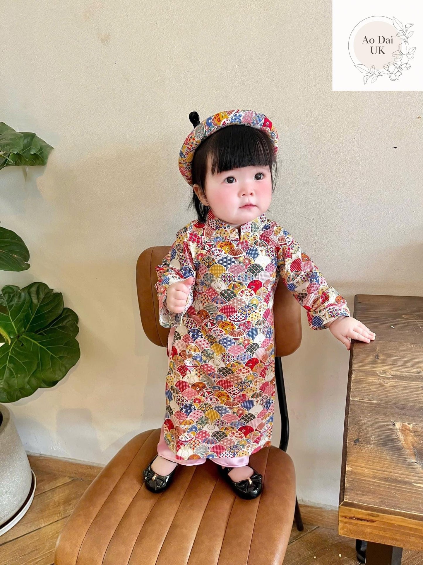 Baby, infant, newborn ao dai for girls- baby first ao dai