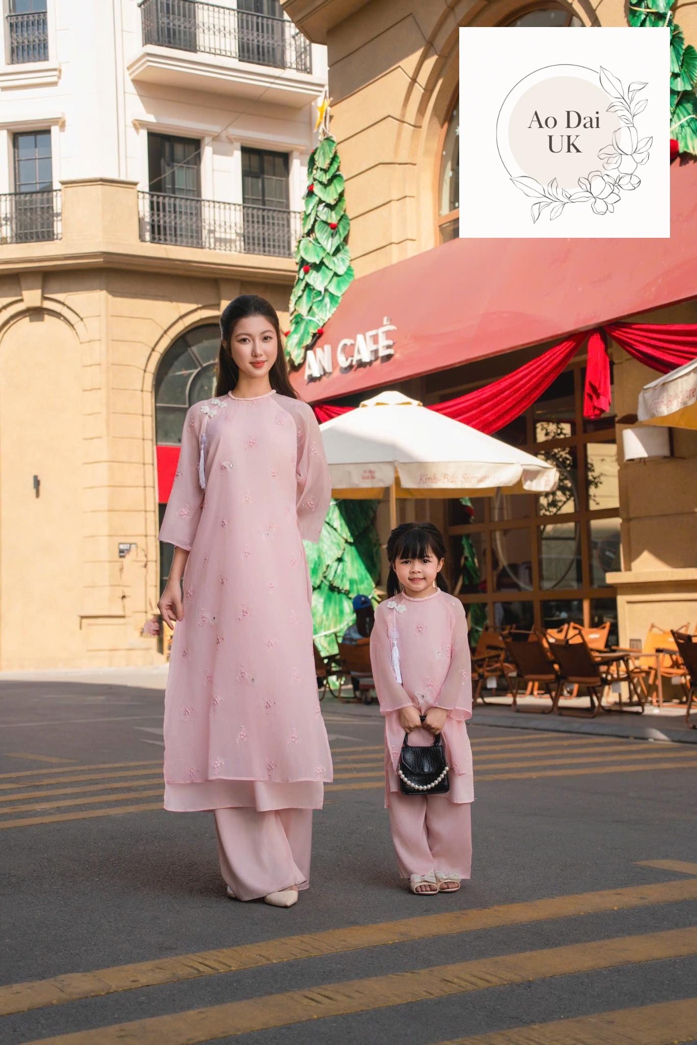 Women and kid matching ao dai- ao dai big size, over size