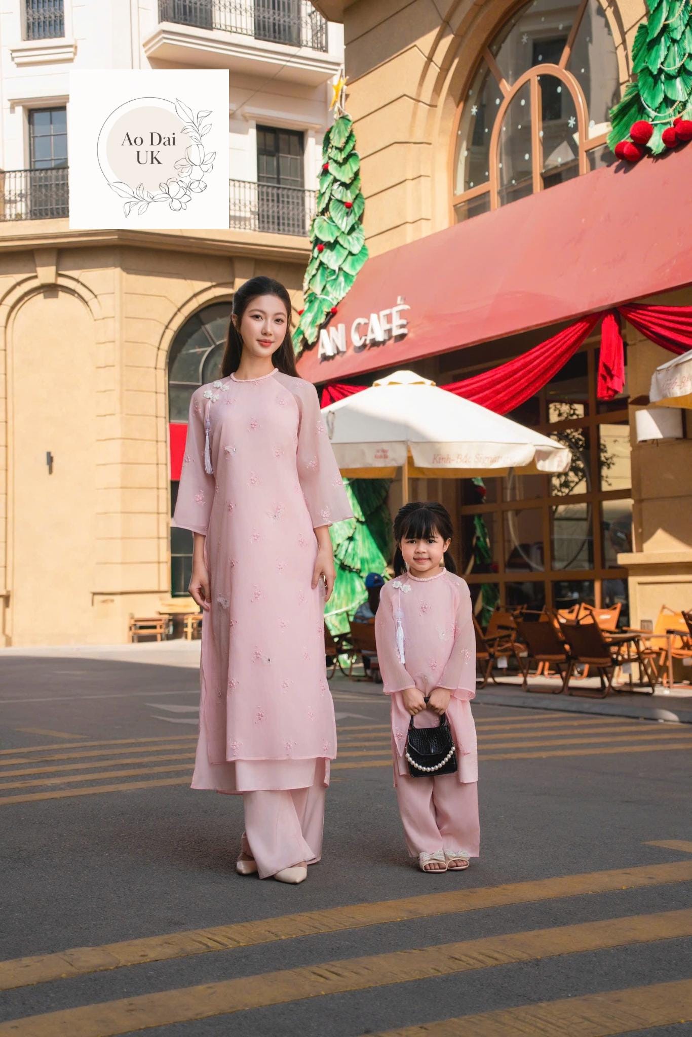 Women and kid matching ao dai- ao dai big size, over size