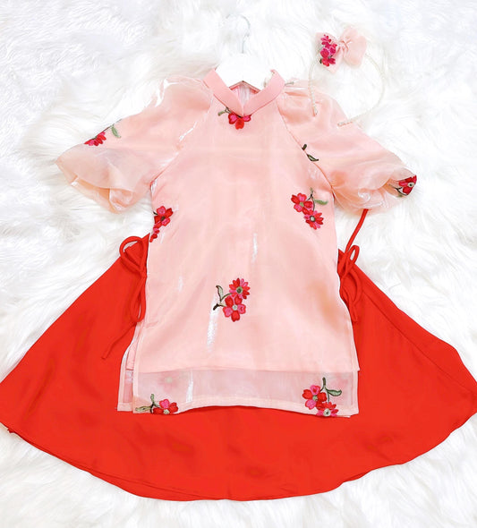 Baby, infant, newborn ao dai for girls- baby first ao dai