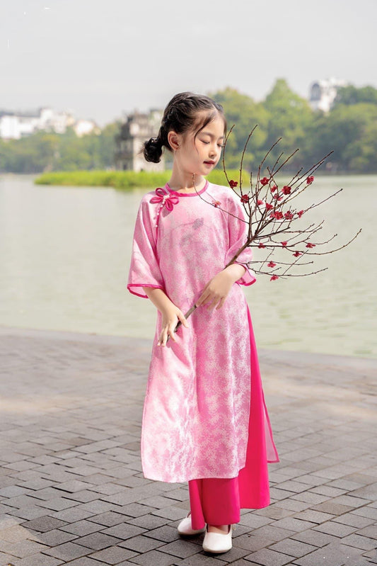 CLEARANCE silk ao dai for girl, teen - Ao dai cach tan