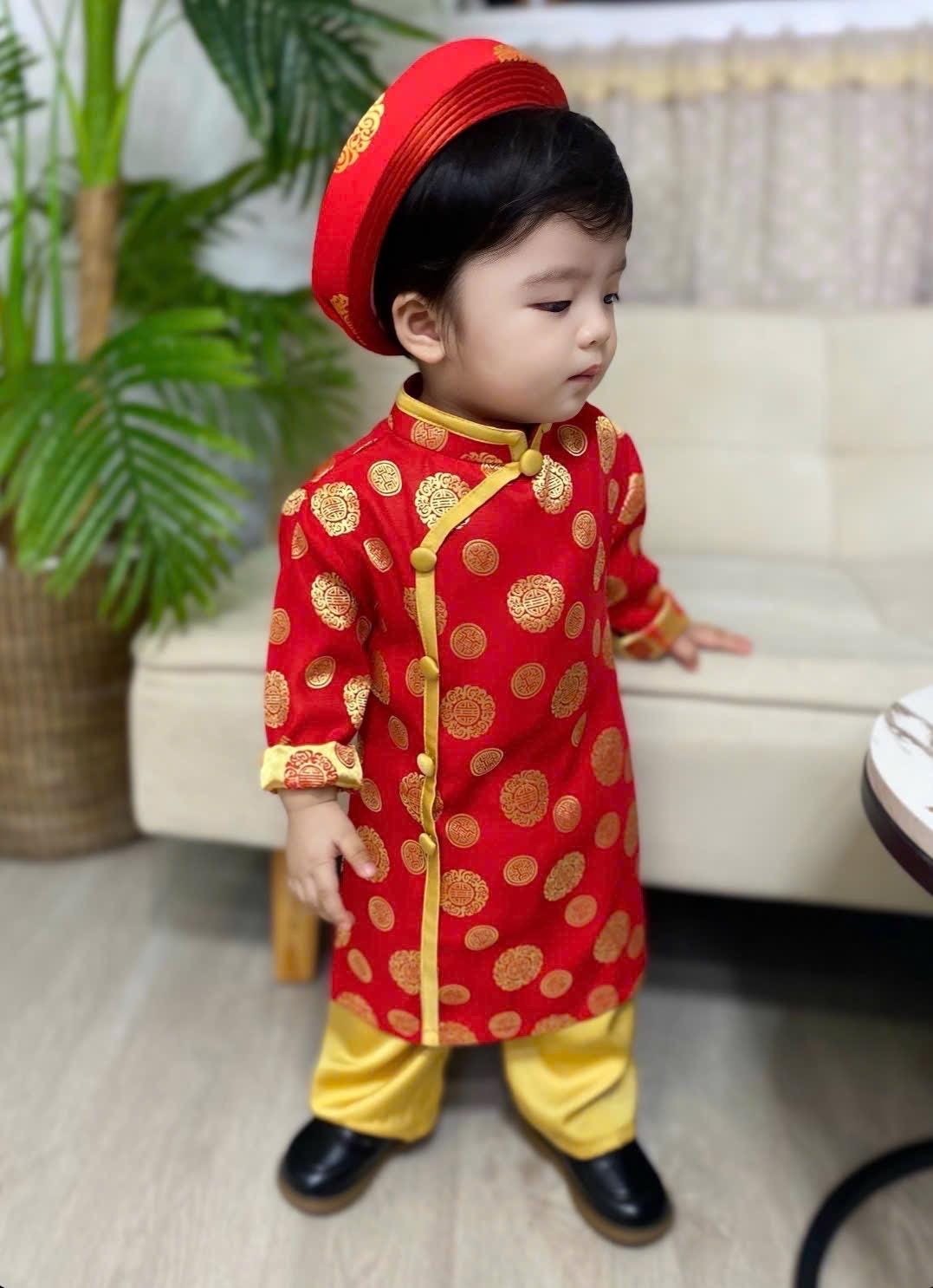 Thai Tuan Baby, infant, newborn ao dai for boys- baby first ao dai
