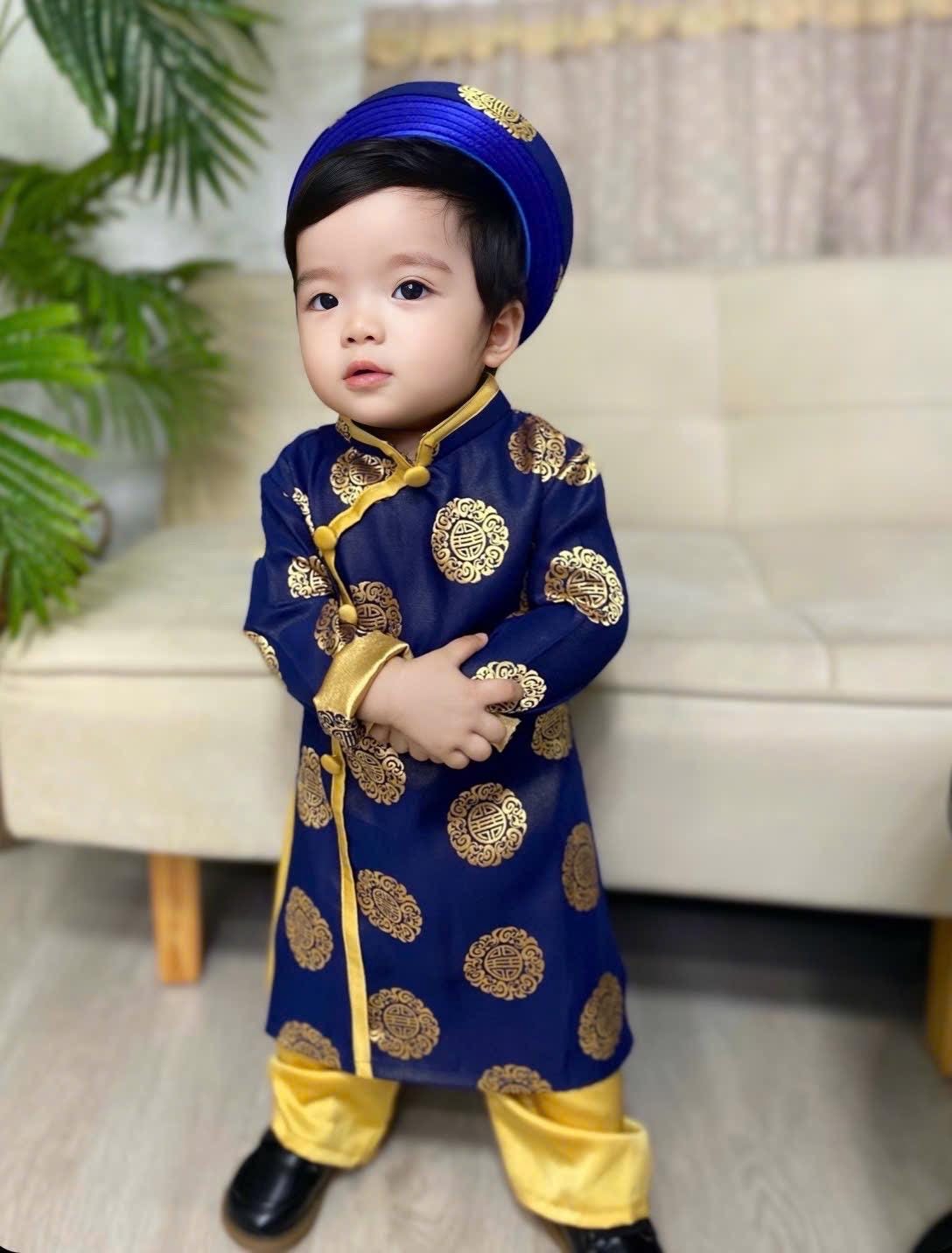 Thai Tuan Baby, infant, newborn ao dai for boys- baby first ao dai