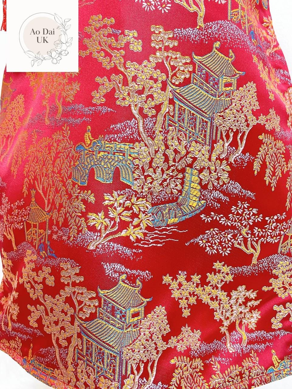 Embroidered Ao dai for boy, kid, teen- Vietnamese male ao dai only