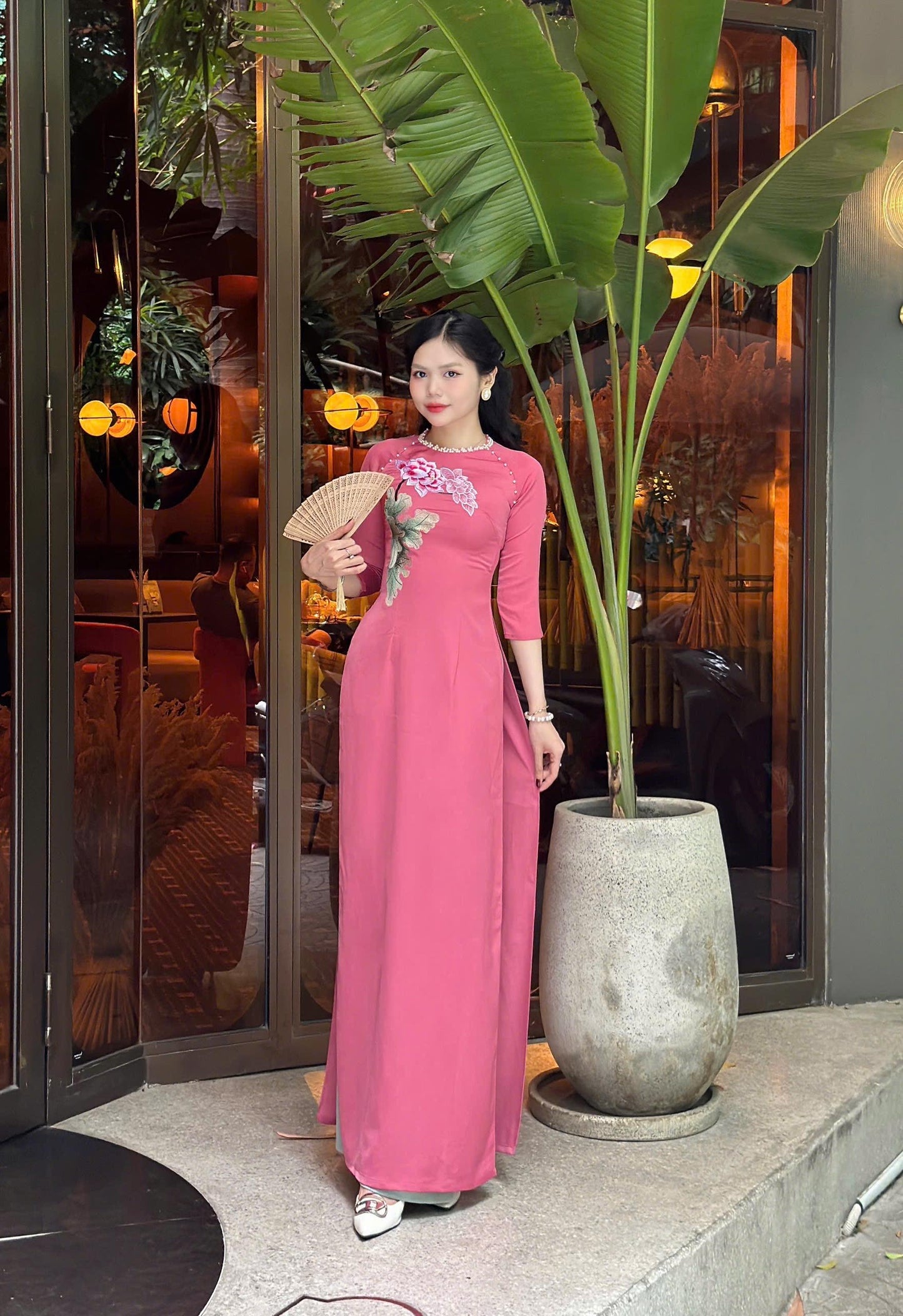 Vietnamese traditional ao dai  for women - Ao dai big size, over size