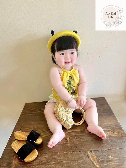 Baby, infant, newborn yem dao for girls- baby first ao dai