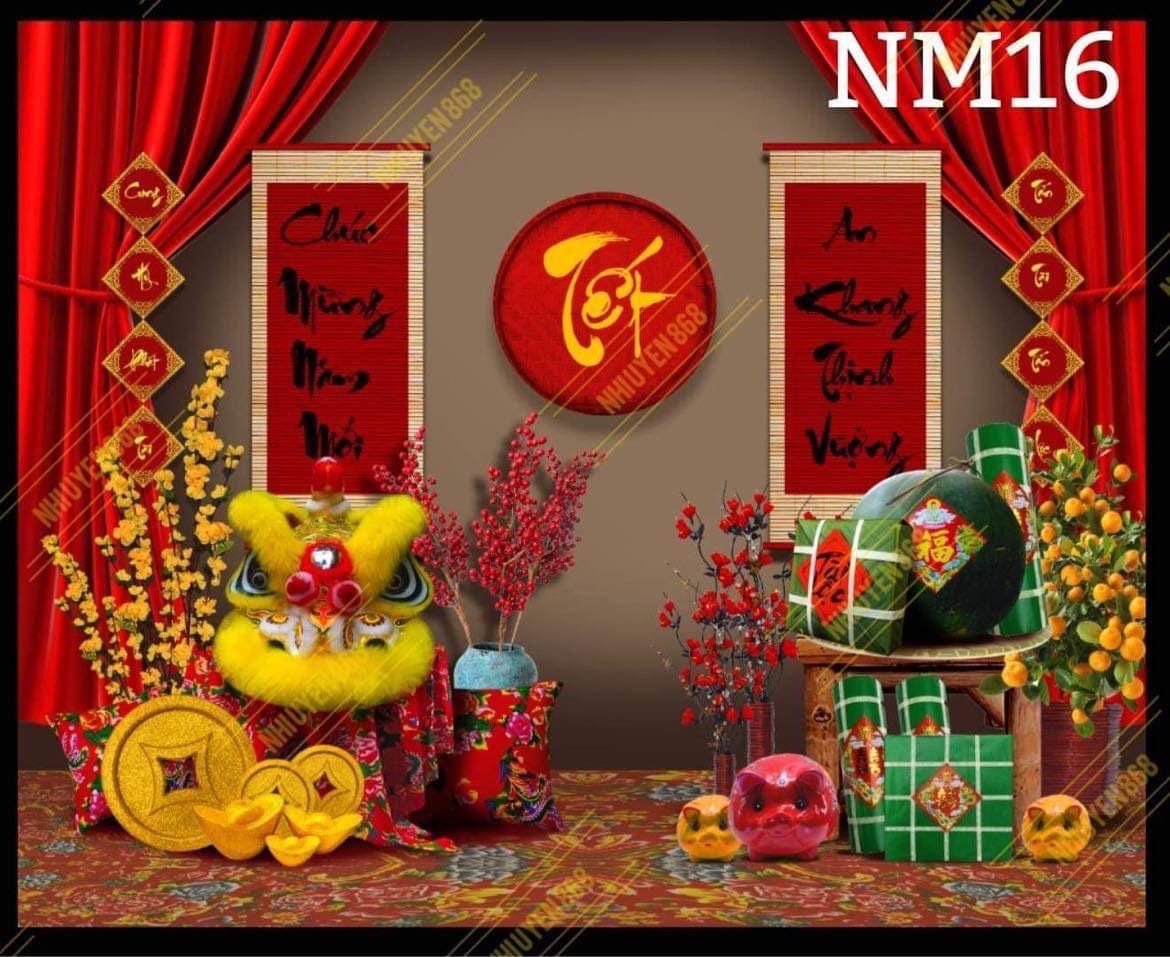 Tet, Lunar New Year backdrop 1.5x2m