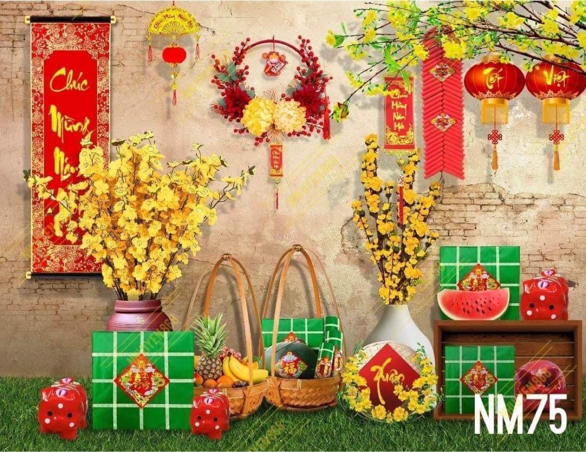 Tet, Lunar New Year backdrop 1.5x2m