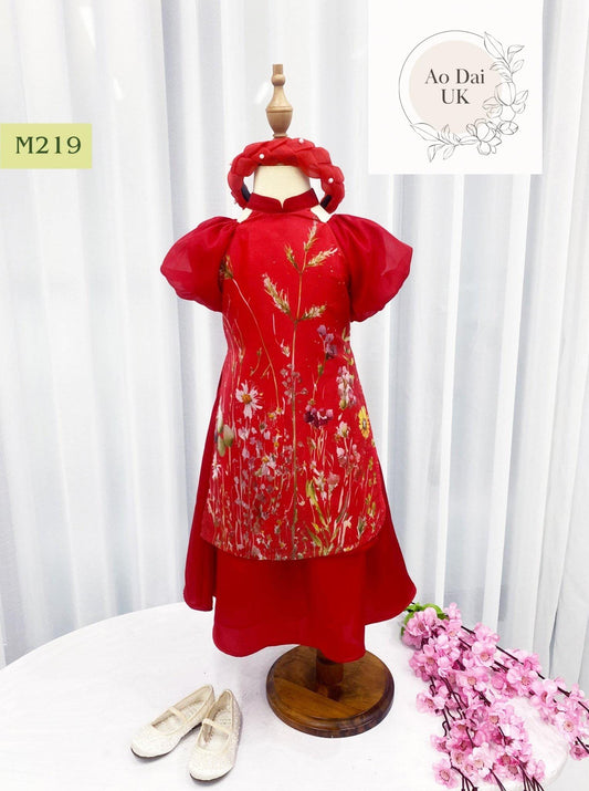 Ao dai for girl kid 2-11Y - Ao dai cach tan