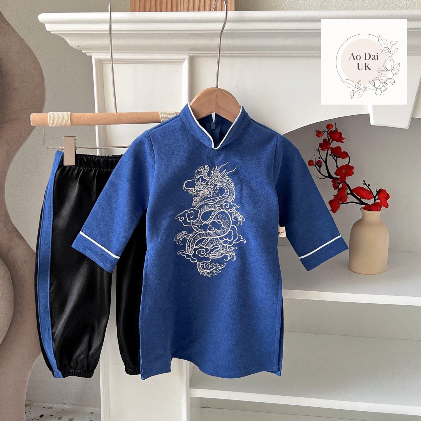 CLEARANCE- Ao dai and pants for boy, kid- Vietnamese male ao dai only