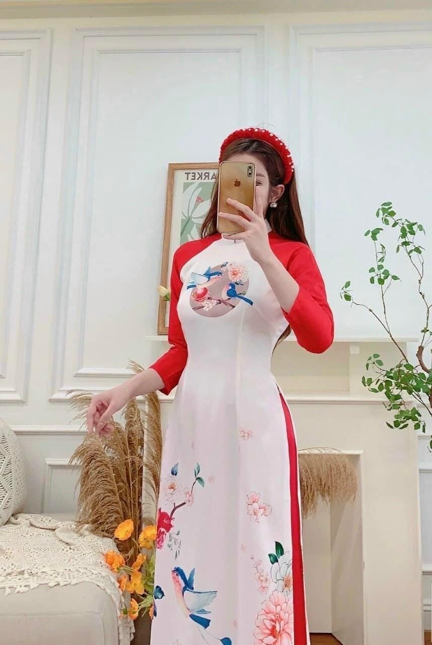 CLEARANCE modern Ao Dai- Lycra silk dress for women