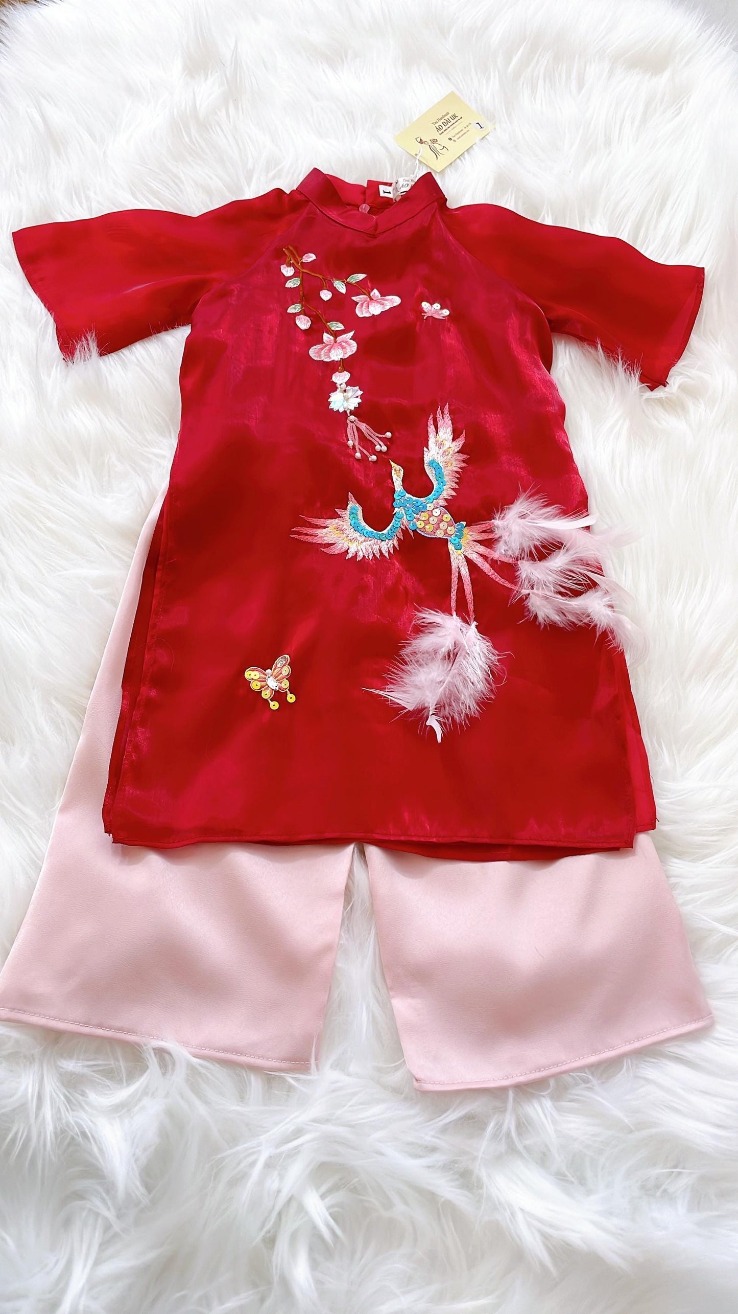 Women and kid matching ao dai- ao dai big size, over size