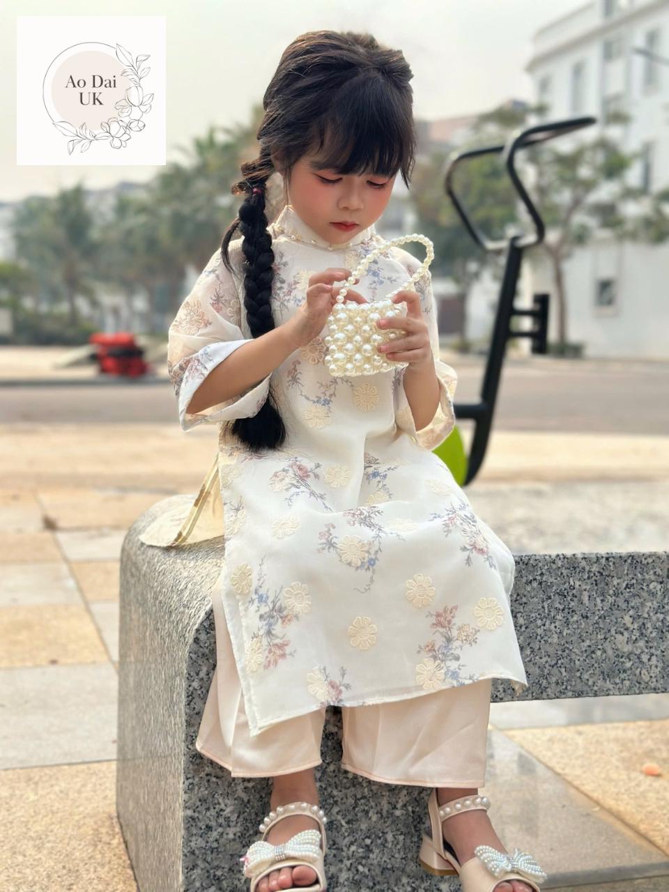 Women and kid matching ao dai- ao dai big size, over size